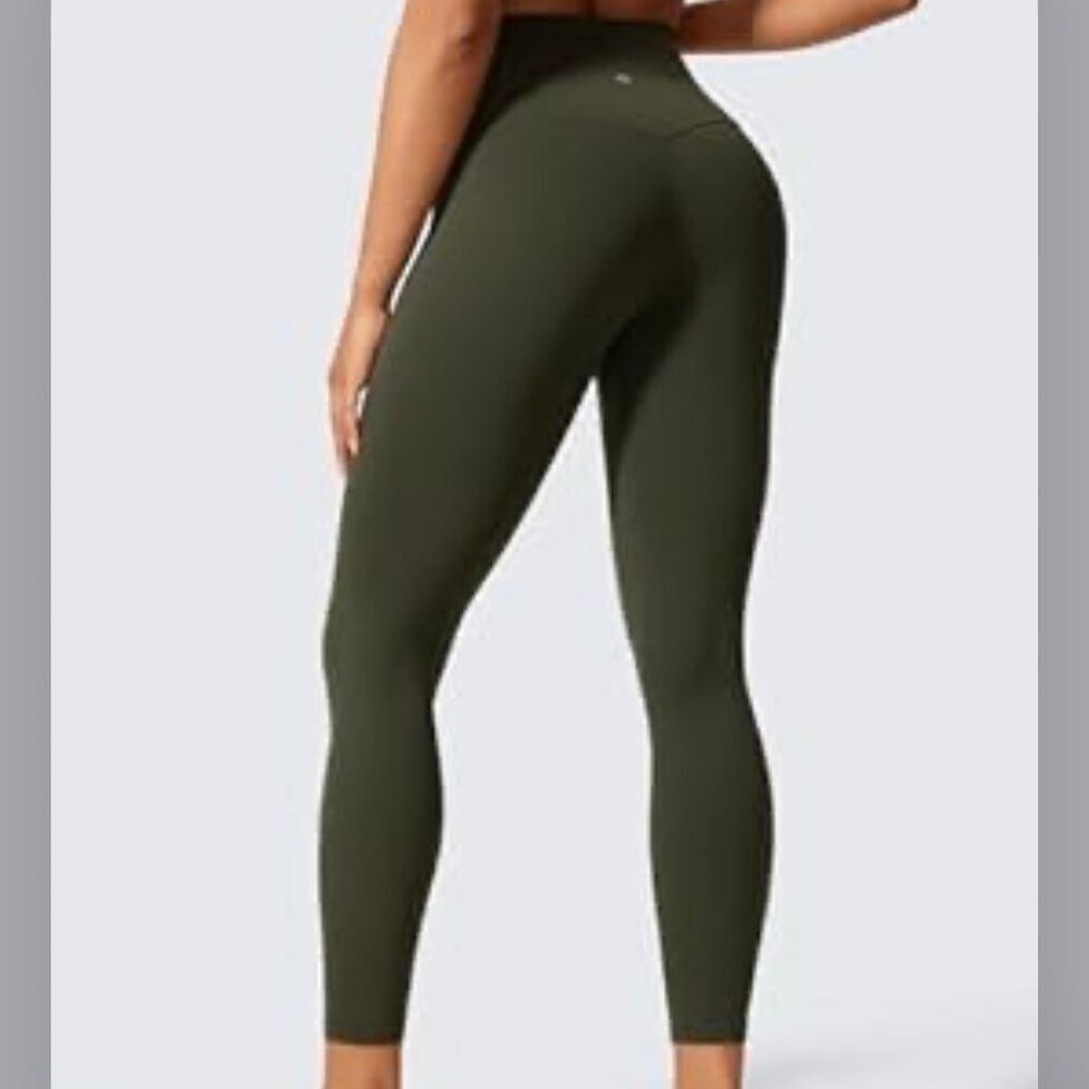 Green leggings High Waist Skinny Seamless Slim Fit Yoga Bodybuilding Pants dark